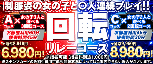 回転リレーコース